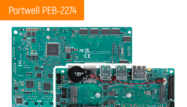 Новинки рынка АСУ ТП. Рortwell: компактная одноплатная платформа PEB-2274 формата 3,5" на базе Intel Atom x6425E