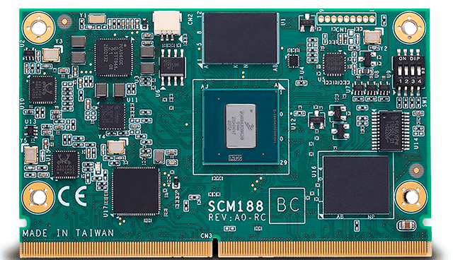 Новинки рынка АСУ ТП. Axiomtek: SMARC-модуль SCM188 с процессором NXP i.MX 8M Plus и AI-ускорителем