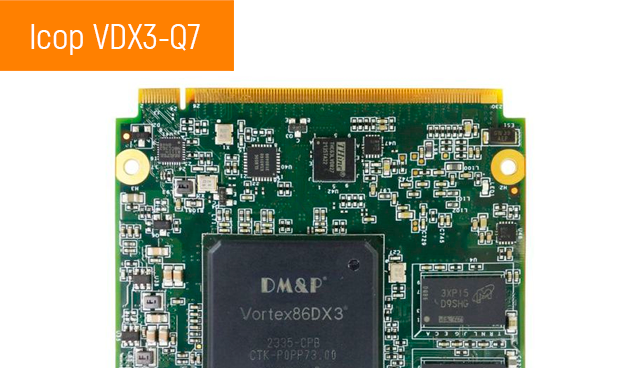 Новинки рынка АСУ ТП. Icop: Энергоэффективный модуль VDX3-Q7 Qseven 2.1 на SoC Vortex86DX3 для промышленной автоматизации