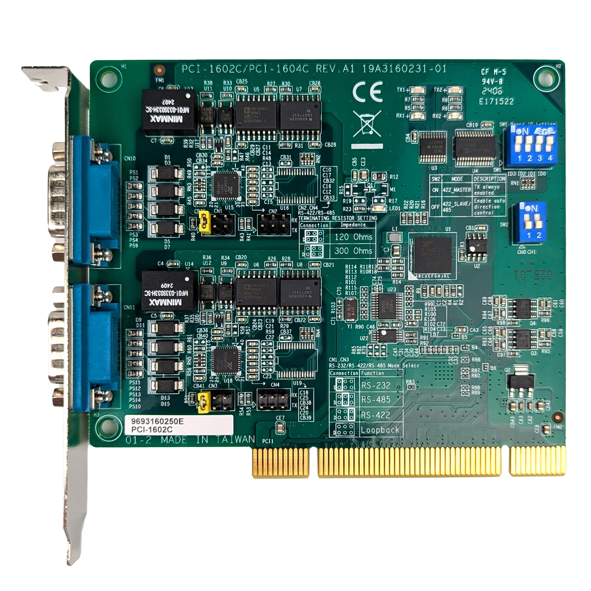 Фотообзор платы расширения Advantech PCI-1602C от АВЕОН