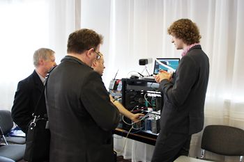 Екатеринбург. Демонстрация стенда с коммуникационным оборудованием MOXA