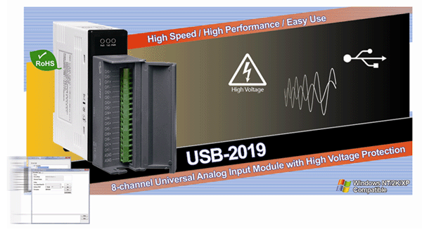 USB-2019 от ICPDAS – это новинка в линейке устройств для ввода-вывода сигналов