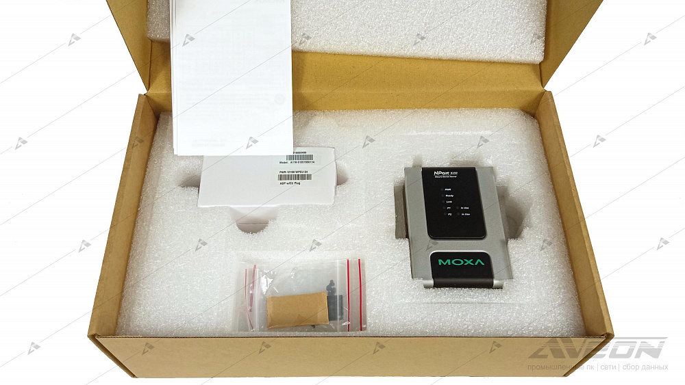 Фотообзор преобразователя Ethernet c криптозащитой MOXA NPort 6250 от АВЕОН