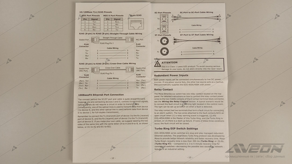 Фотообзор промышленного коммутатора MOXA EDS-408A-SS-SC от АВЕОН