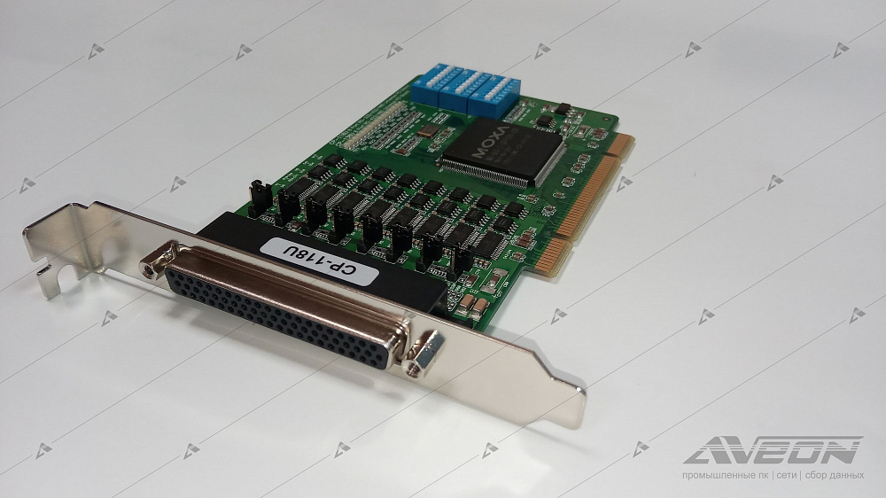 Фотообзор 8-портовой платы RS-232/422/485 MOXA CP-118U от АВЕОН