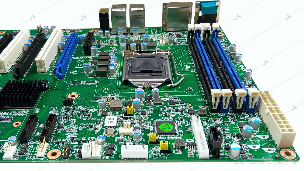 Фотообзор промышленной серверной материнской платы ATX Advantech ASMB-785G2-00A1E от АВЕОН
