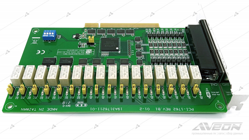 Фотообзор платы релейного ввода-вывода Advantech PCI-1762-BE от АВЕОН
