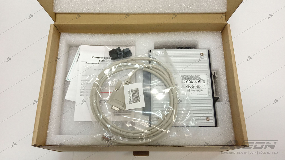 Фотообзор коммутатора Ethernet 10 портов MOXA EDS-P510A-8PoE-2GTXSFP от АВЕОН