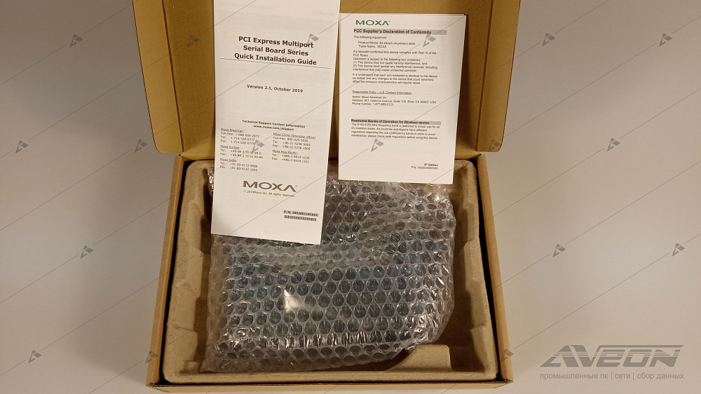 Фотообзор 16-портовой платы RS-232/422/485 MOXA CP-116E-A от АВЕОН
