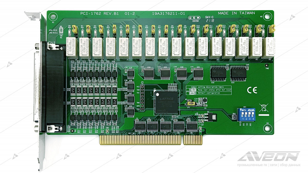 Фотообзор платы релейного ввода-вывода Advantech PCI-1762-BE от АВЕОН