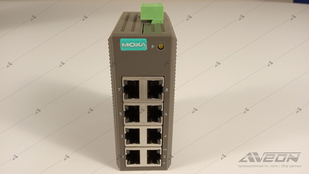 Фотообзор 8-портового неуправляемого коммутатора MOXA EDS-208 от АВЕОН