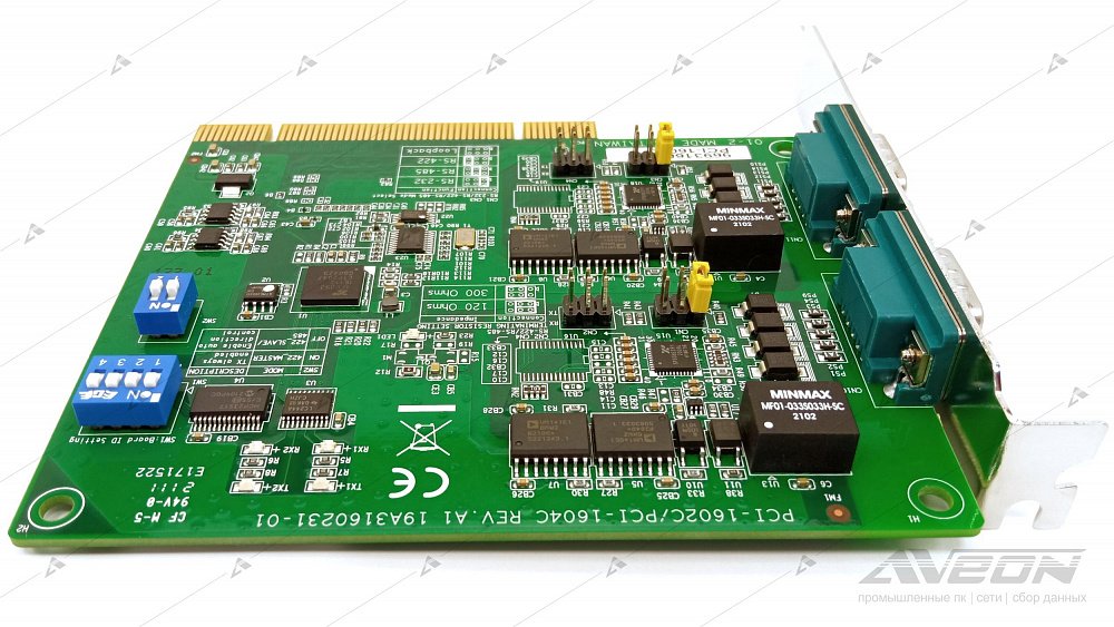 Фотообзор коммуникационной платы Advantech PCI-1602C-AE от АВЕОН