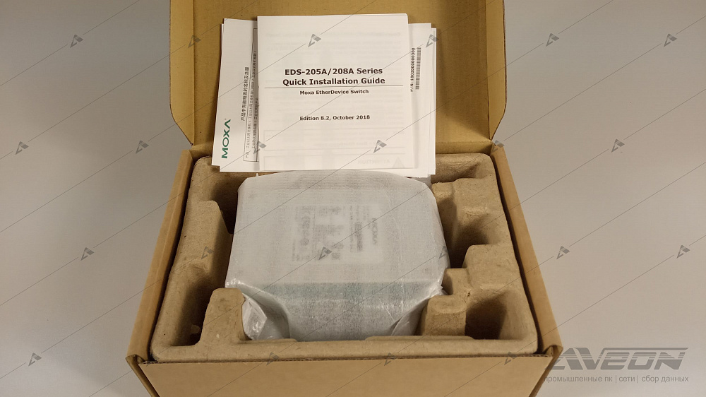 Фотообзор 8-портового неуправляемого коммутатора MOXA EDS-208A от АВЕОН