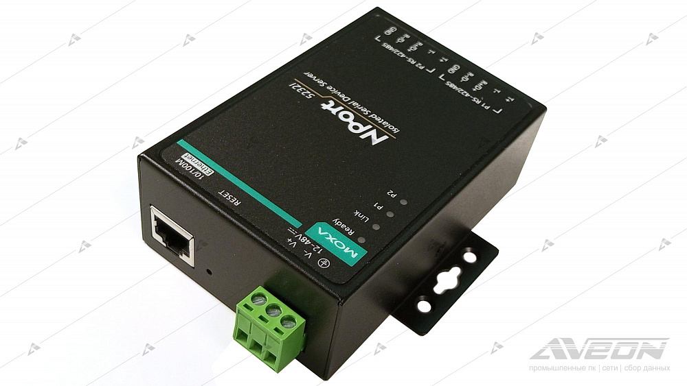 Фотообзор промышленного Ethernet-сервера RS-422/485 MOXA Nport 5232I-T от АВЕОН