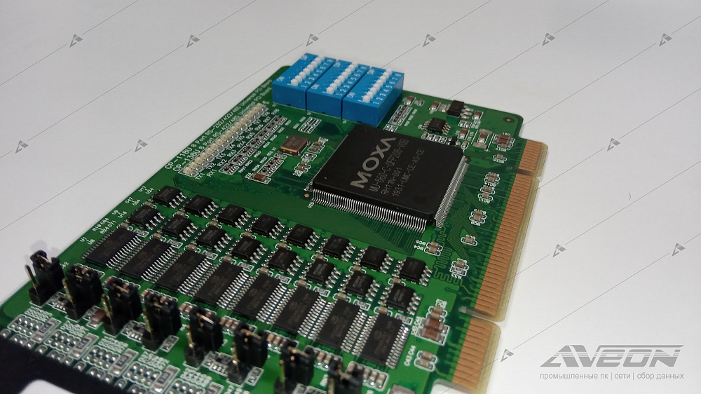 Фотообзор 8-портовой платы RS-232/422/485 MOXA CP-118U от АВЕОН
