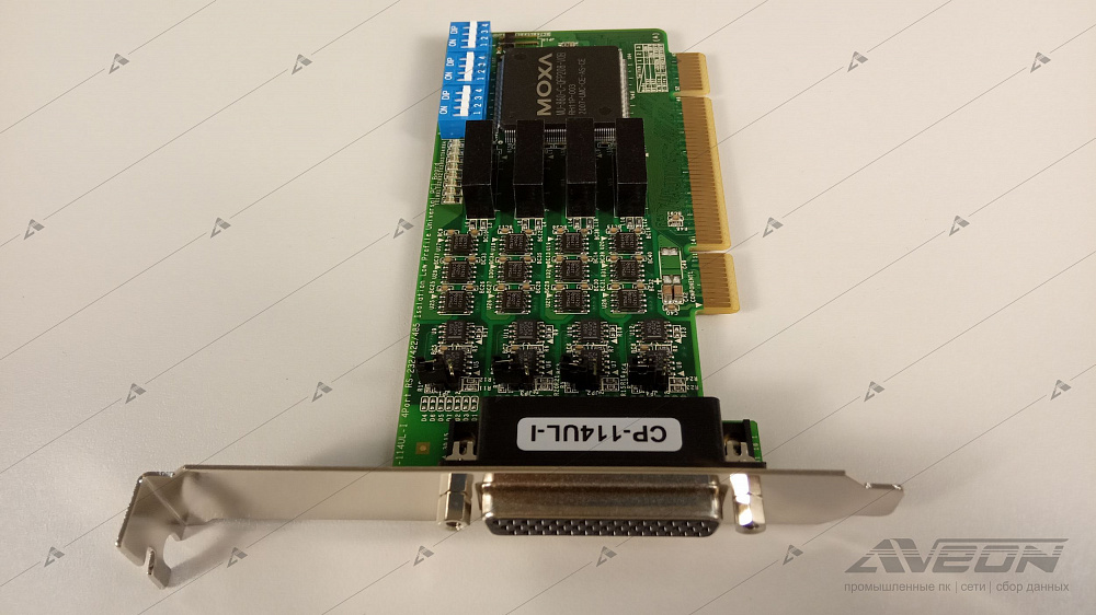 Фотообзор 4-портовой платы RS-232/422/485 MOXA CP-114UL-I-DB9M от АВЕОН