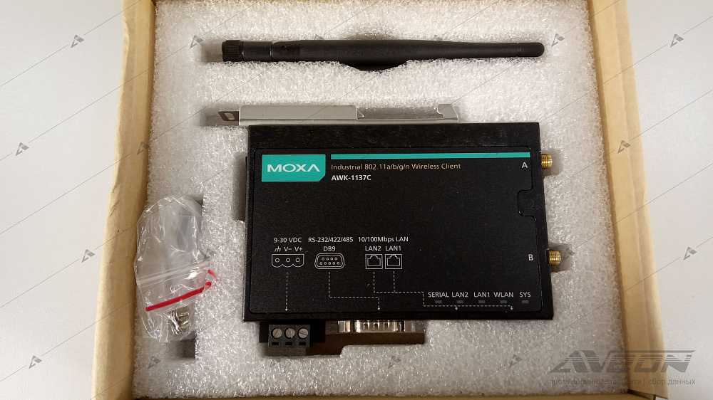 Фотообзор беспроводного сетевого клиента MOXA AWK-1137C-EU-T от АВЕОН