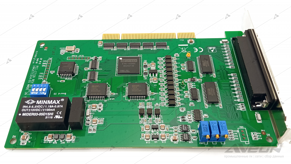Фотообзор платы аналогового ввода Advantech PCI-1713U-BE от АВЕОН