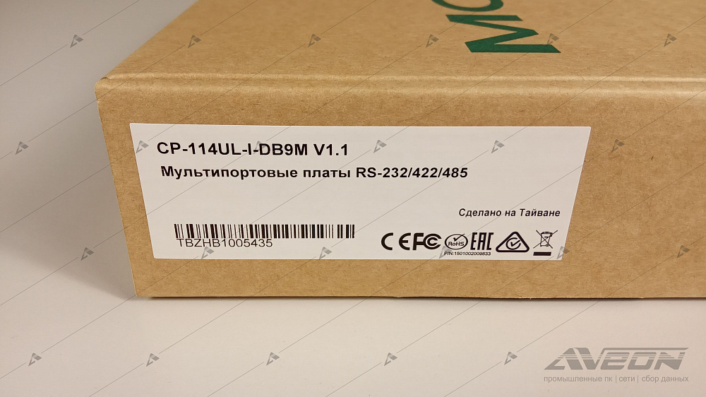 Фотообзор 4-портовой платы RS-232/422/485 MOXA CP-114UL-I-DB9M от АВЕОН
