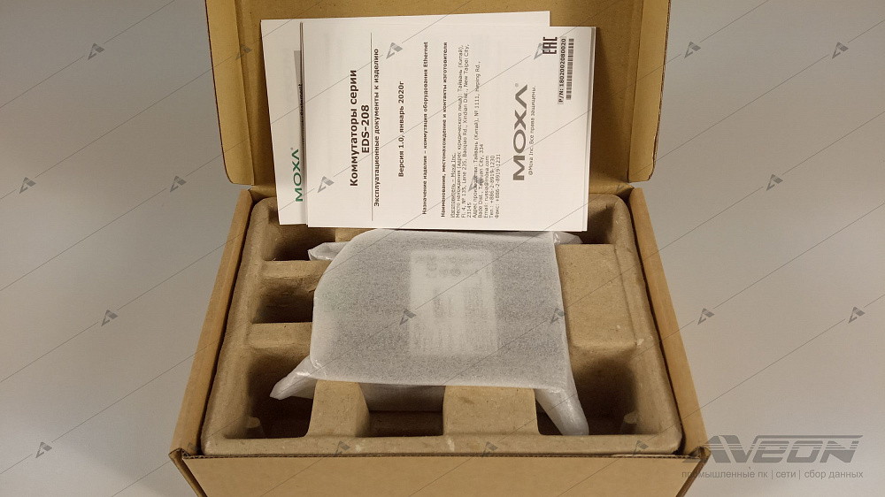 Фотообзор 8-портового неуправляемого коммутатора MOXA EDS-208 от АВЕОН