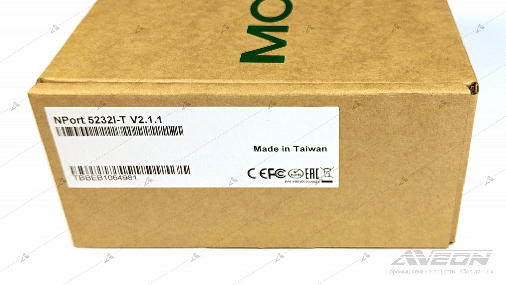 Фотообзор промышленного Ethernet-сервера RS-422/485 MOXA Nport 5232I-T от АВЕОН