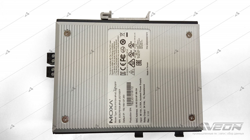 Фотообзор коммутатора Ethernet 10 портов MOXA EDS-P510A-8PoE-2GTXSFP от АВЕОН