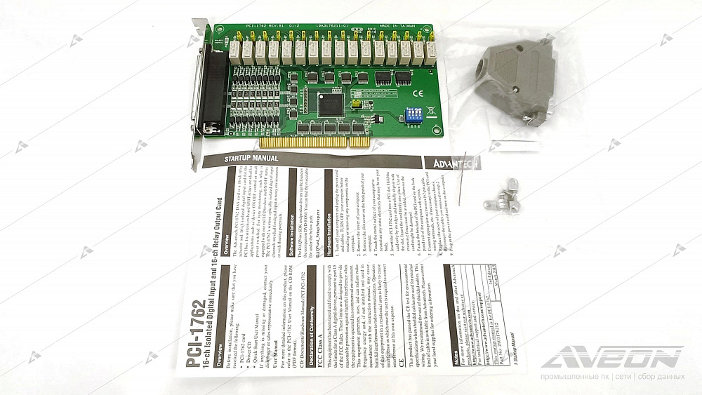 Фотообзор платы релейного ввода-вывода Advantech PCI-1762-BE от АВЕОН