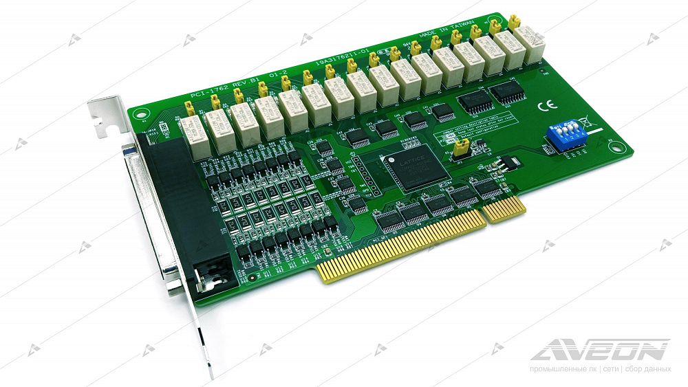 Фотообзор платы релейного ввода-вывода Advantech PCI-1762-BE от АВЕОН