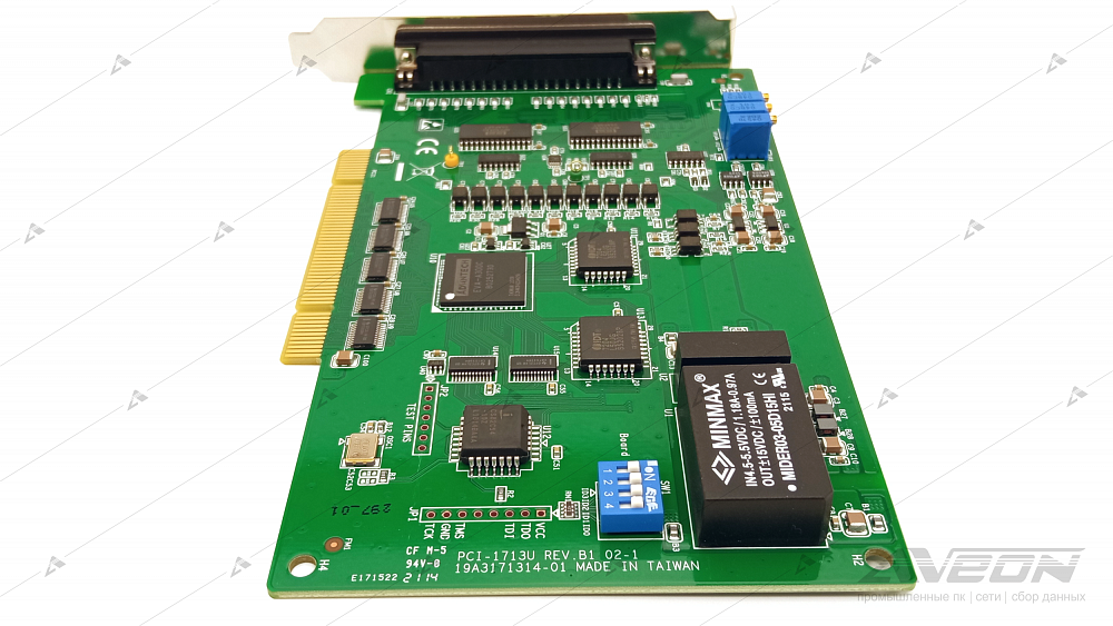 Фотообзор платы аналогового ввода Advantech PCI-1713U-BE от АВЕОН