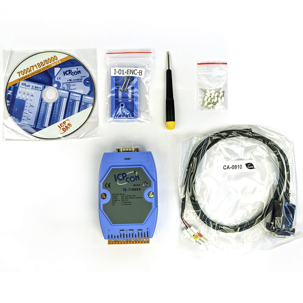 Фотообзор промышленного PC-совместимого контроллера ICP DAS I-7188XA от АВЕОН