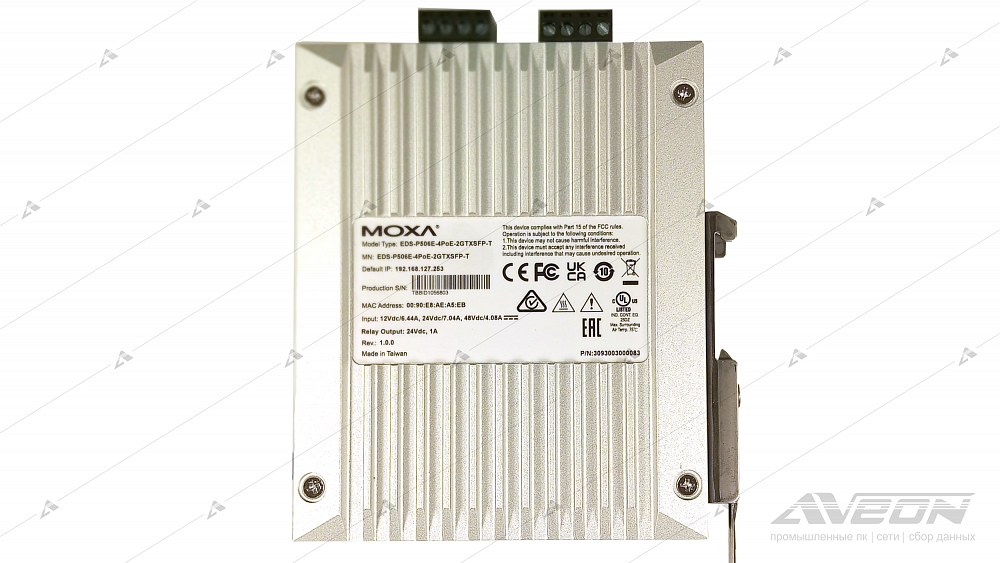 Фотообзор PoE-коммутатора MOXA серии EDS-P506E-4PoE от АВЕОН