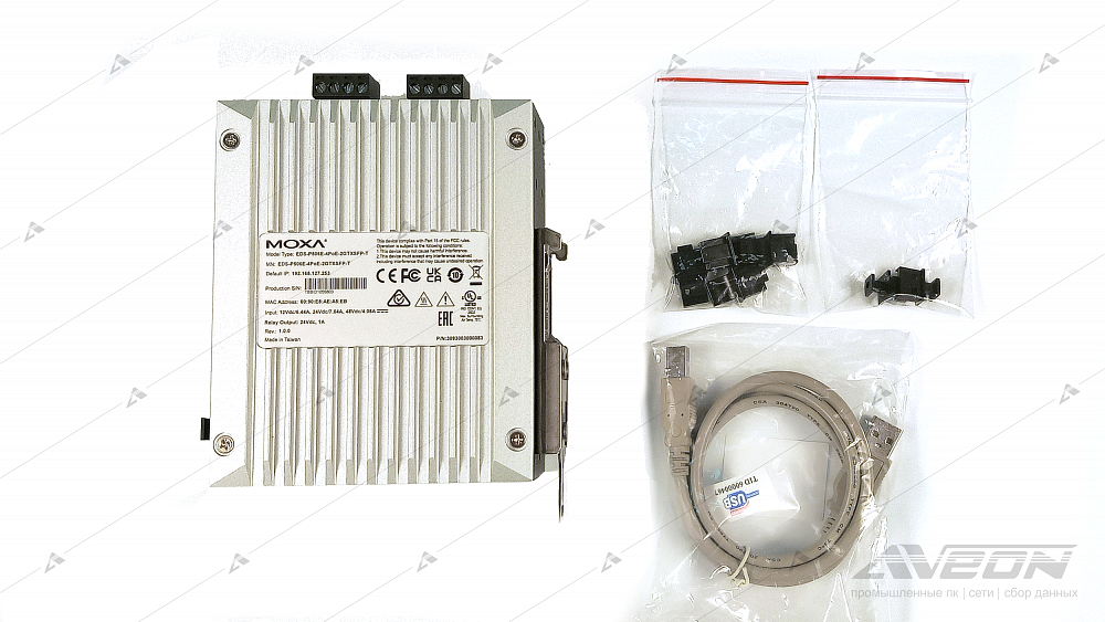 Фотообзор PoE-коммутатора MOXA серии EDS-P506E-4PoE от АВЕОН