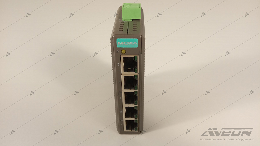 Фотообзор 5-портового неуправляемого коммутатора MOXA EDS-205 от АВЕОН