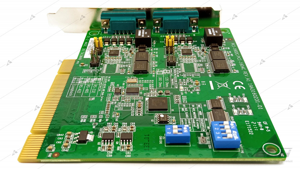 Фотообзор коммуникационной платы Advantech PCI-1602C-AE от АВЕОН