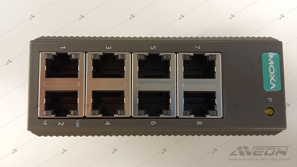 Фотообзор 8-портового неуправляемого коммутатора MOXA EDS-208 от АВЕОН