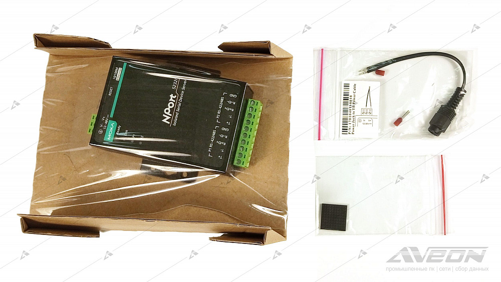 Фотообзор промышленного Ethernet-сервера RS-422/485 MOXA Nport 5232I-T от АВЕОН