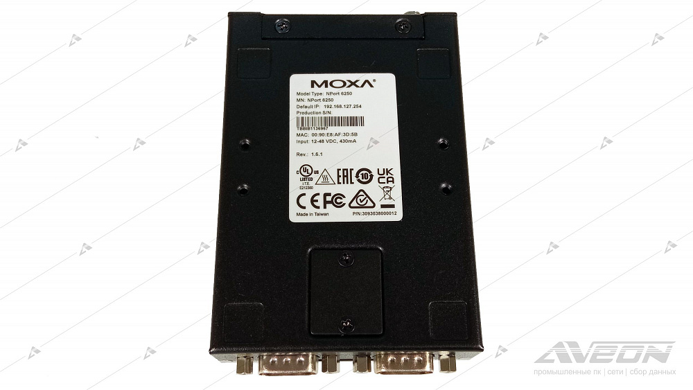 Фотообзор преобразователя Ethernet c криптозащитой MOXA NPort 6250 от АВЕОН