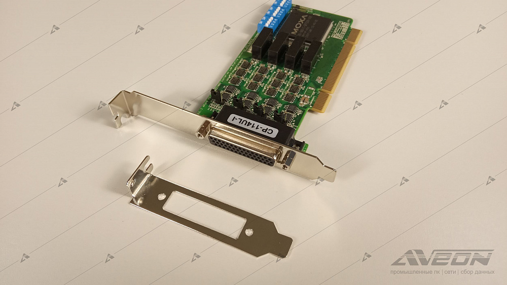 Фотообзор 4-портовой платы RS-232/422/485 MOXA CP-114UL-I-DB9M от АВЕОН