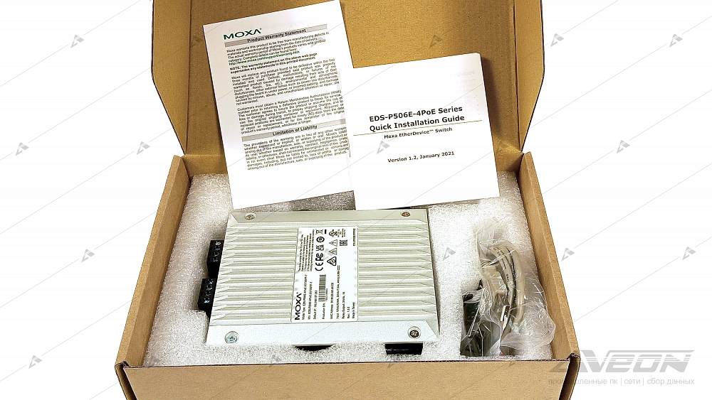 Фотообзор PoE-коммутатора MOXA серии EDS-P506E-4PoE от АВЕОН