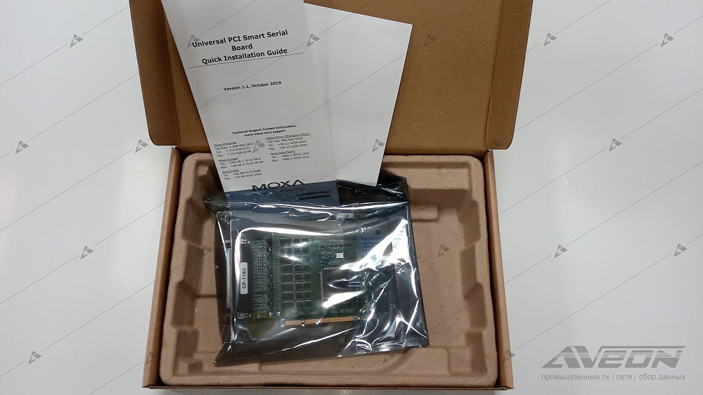 Фотообзор 8-портовой платы RS-232/422/485 MOXA CP-118U от АВЕОН