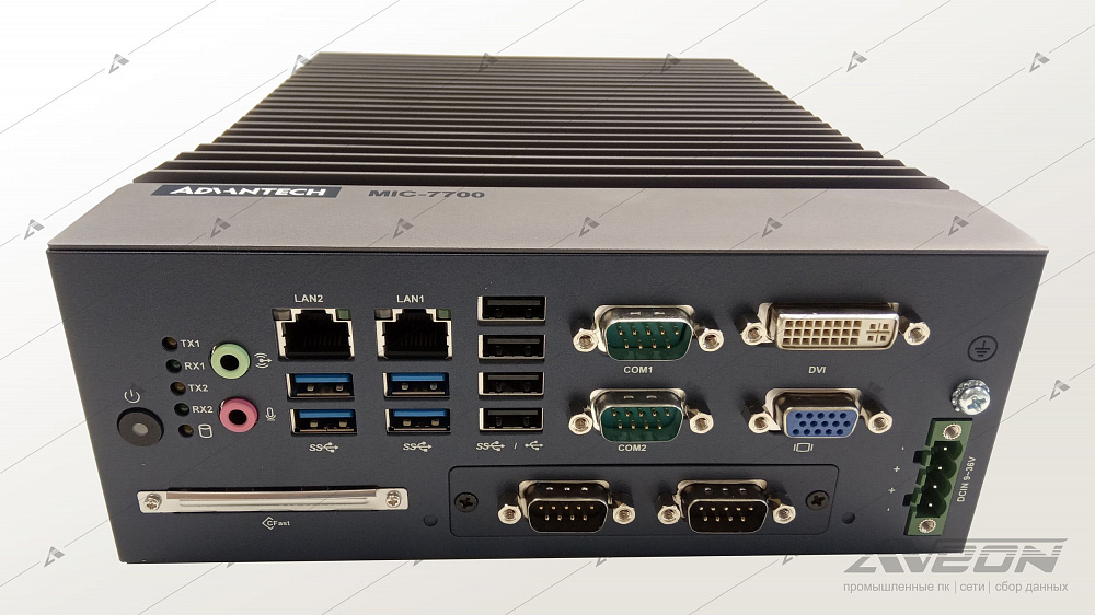 Фотообзор безвентиляторного компактного компьютера Advantech MIC-7700H-00A1 от АВЕОН