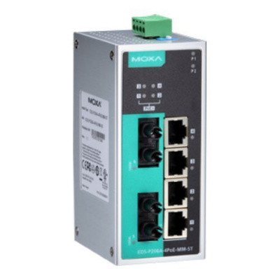 MOXA EDS-P206A-4PoE-MM-ST-T в АВЕОН