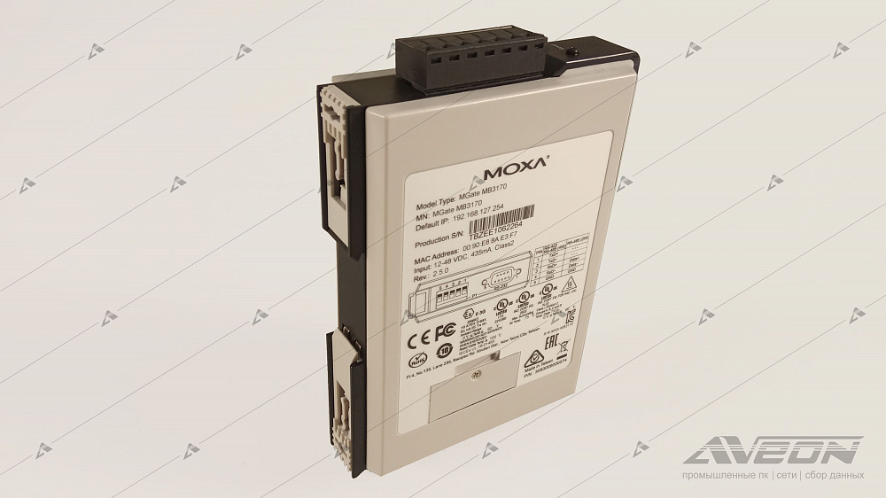 Фотообзор преобразователя Modbus MOXA MGate MB3170 от АВЕОН