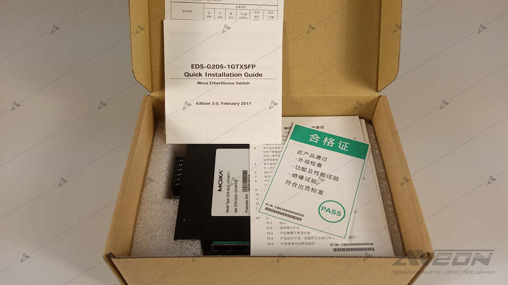 Фотообзор коммутатора Ethernet 5 портов MOXA EDS-G205-1GTXSFP-T от АВЕОН
