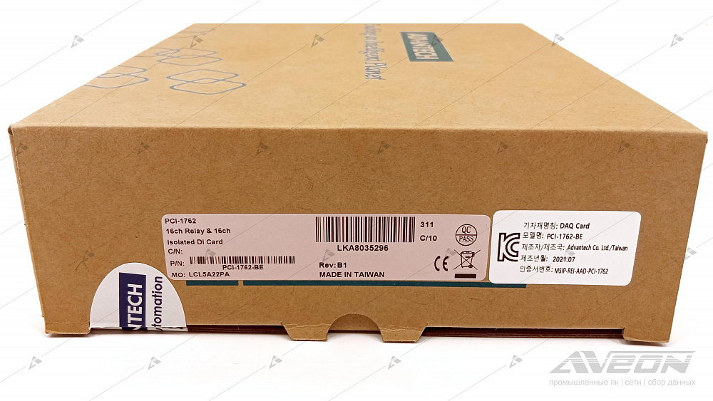 Фотообзор платы релейного ввода-вывода Advantech PCI-1762-BE от АВЕОН