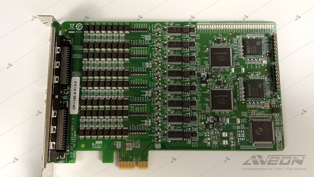 Фотообзор 16-портовой платы RS-232/422/485 MOXA CP-116E-A от АВЕОН